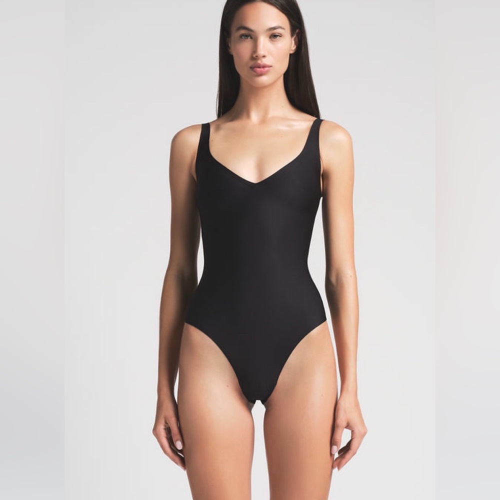 SKIMS Black Bodysuit
